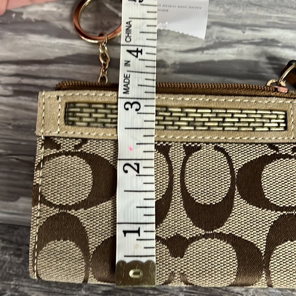 Coach  Mini Skinny Id Case In Signature Canvas - Picture 8 of 8